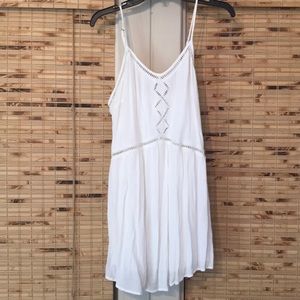 white beach dress